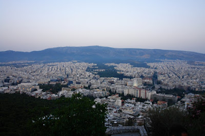 Вид на Афины с вершины Ликабет